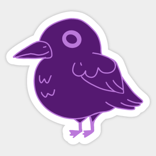 Purple Raven Sticker